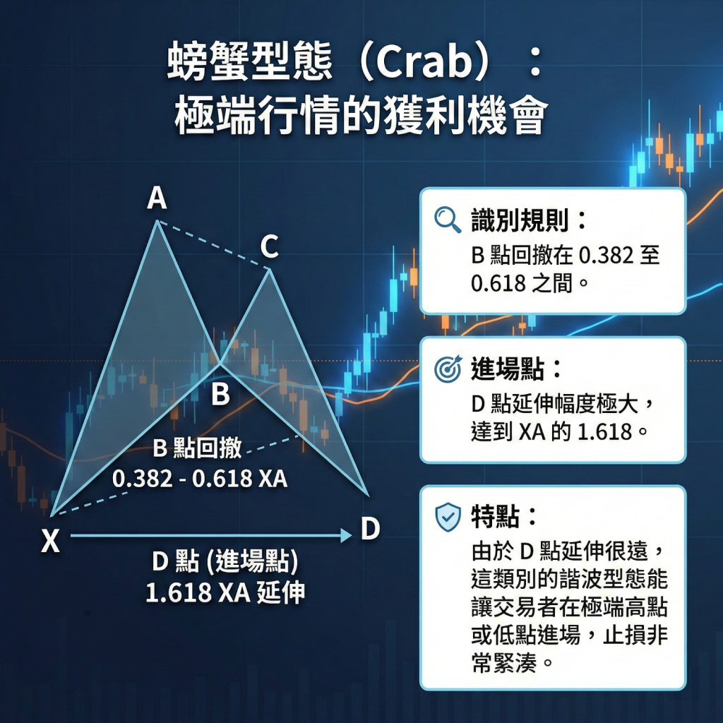 螃蟹型態(Crab):極端行情的獲利機會