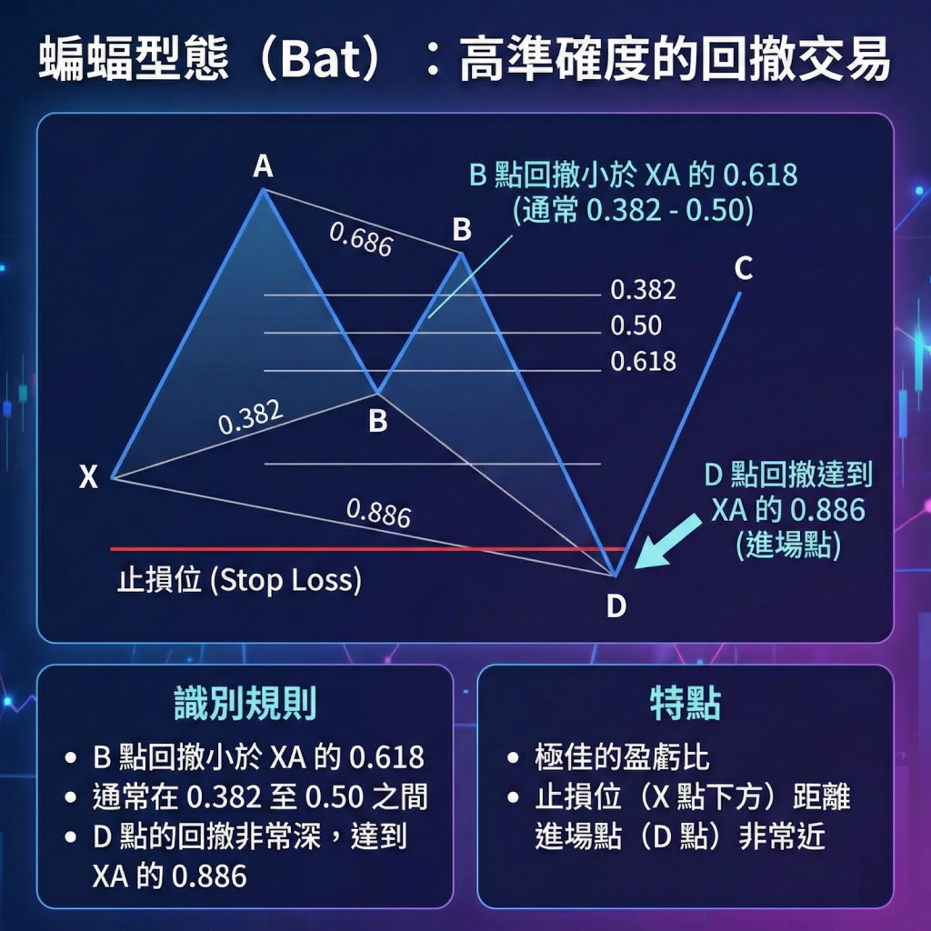 蝙蝠型態(Bat):高準確度的回撤交易