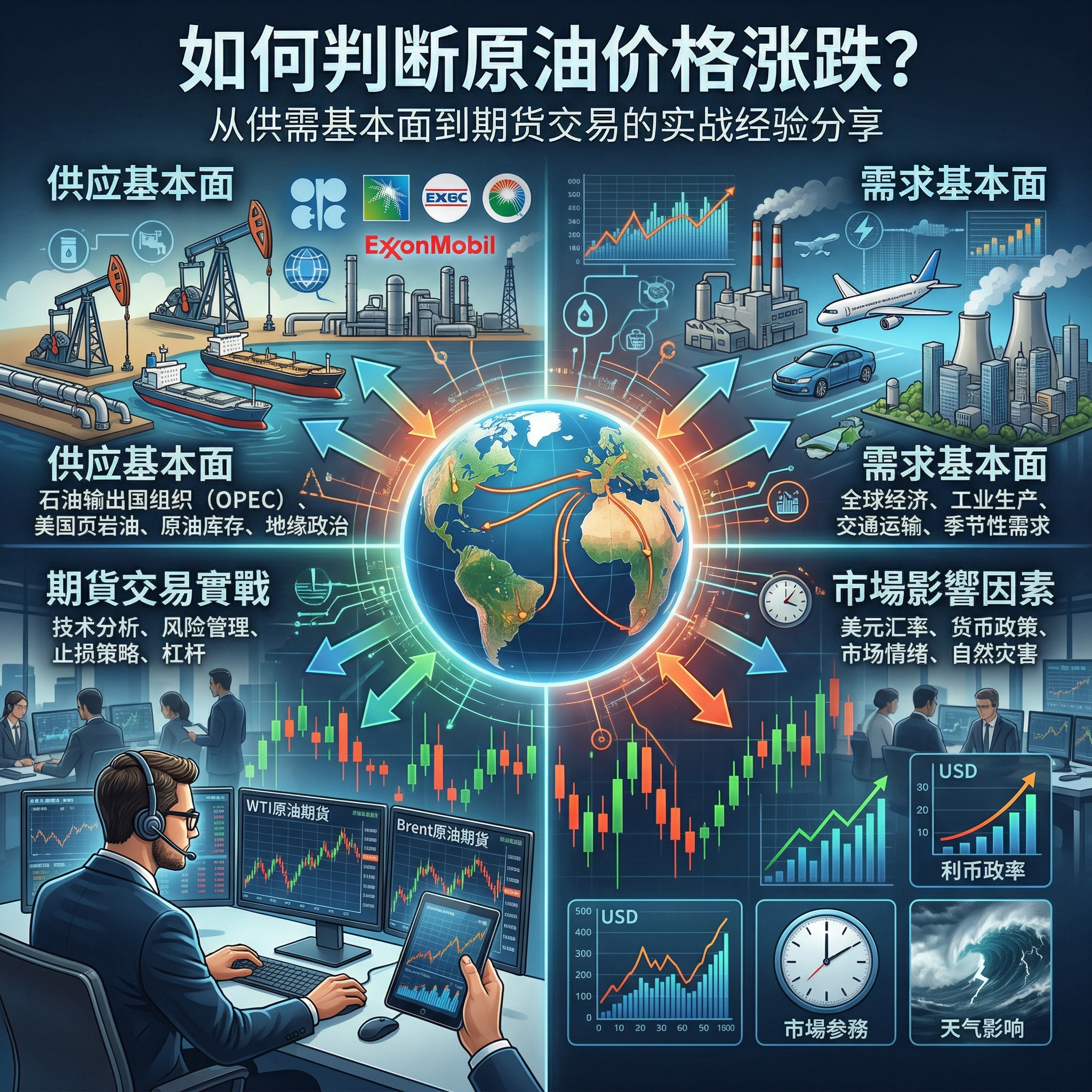 如何判断原油价格涨跌？从供需基本面到期货交易的实战经验分享