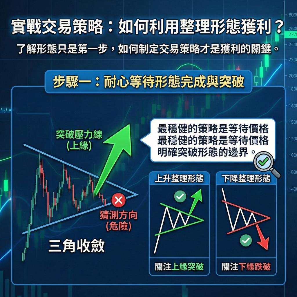 步驟一：耐心等待形態完成與突破