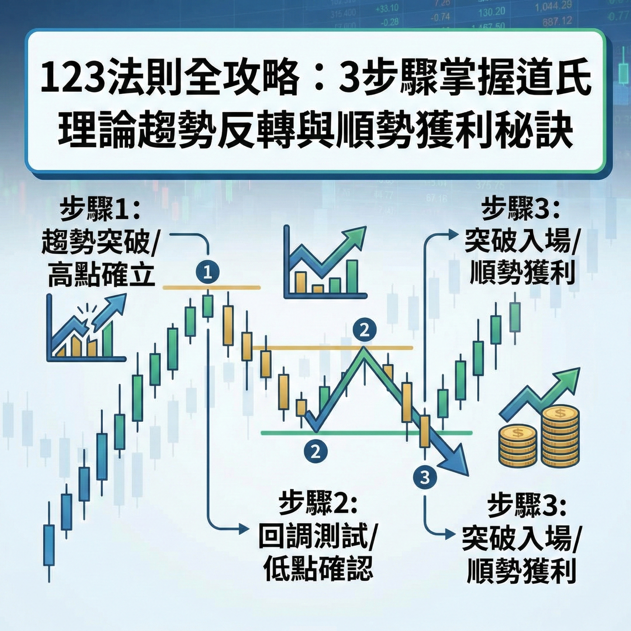 123法則全攻略：3步驟掌握道氏理論趨勢反轉與順勢獲利秘訣