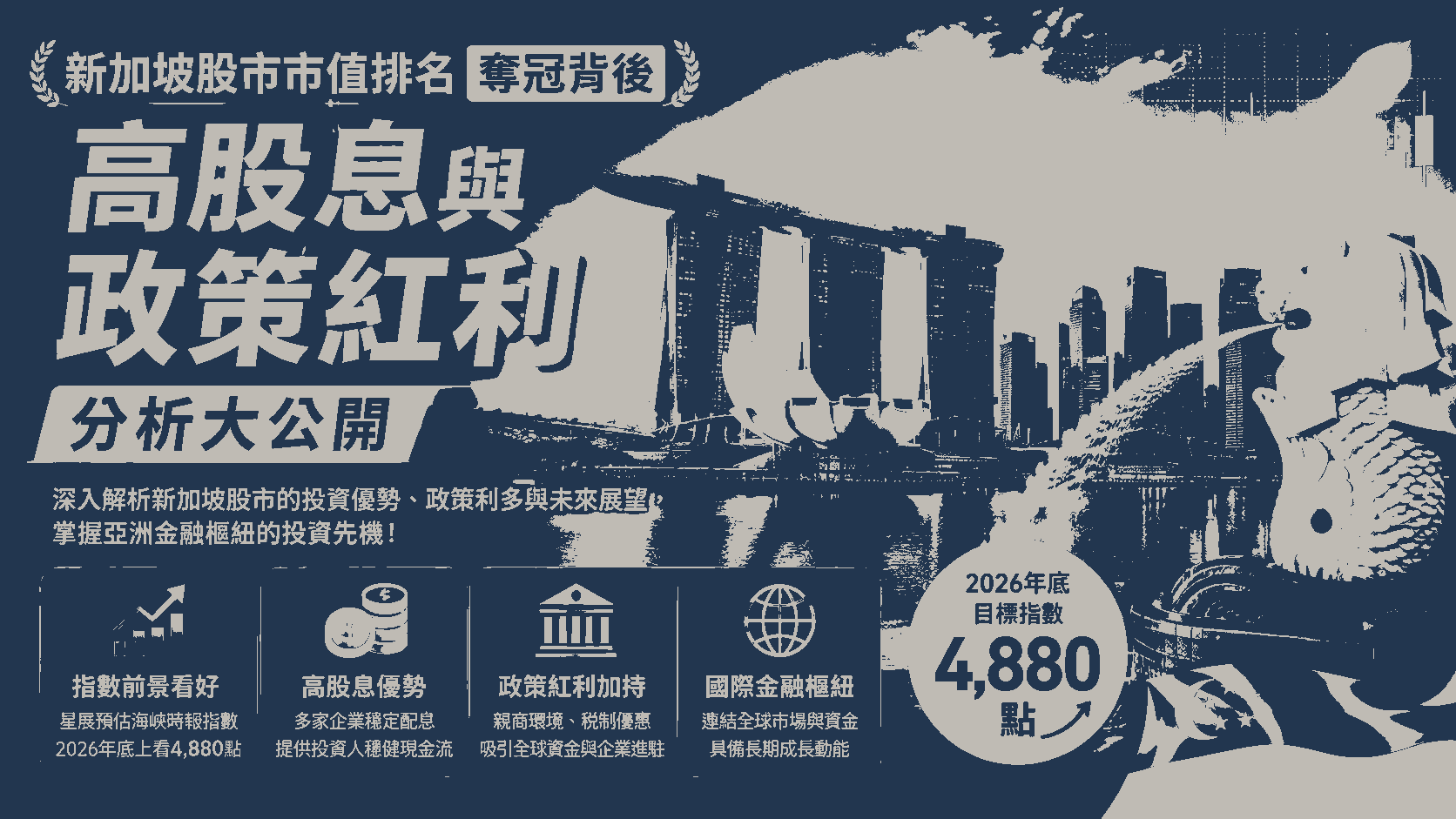 新加坡股市市值排名奪冠背後：高股息與政策紅利分析大公開
