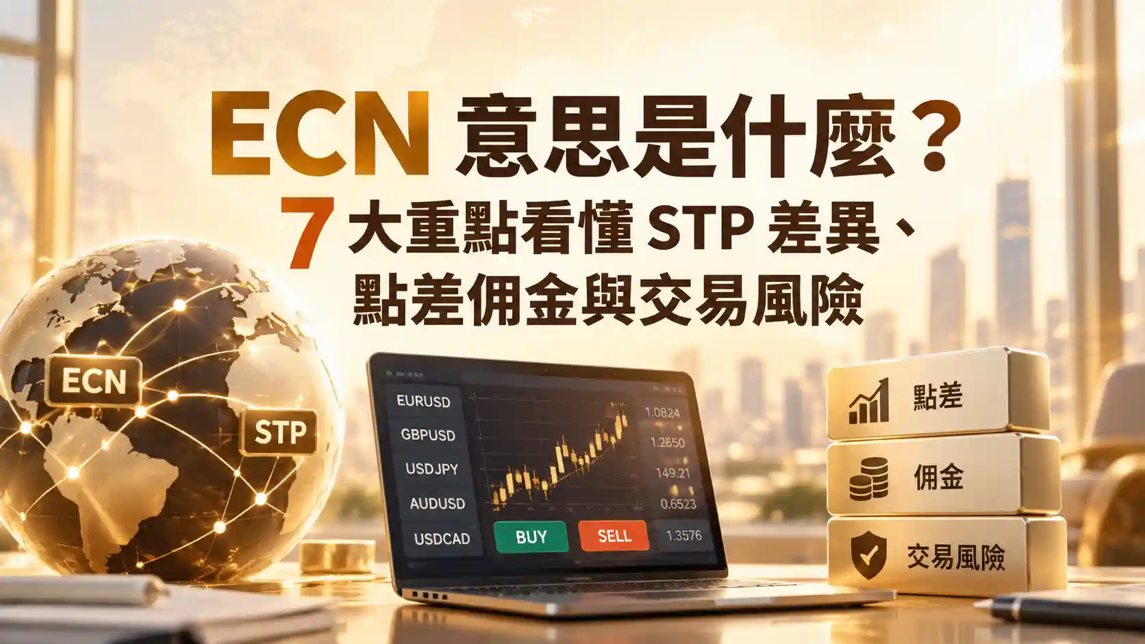 ECN 意思是什麼？7 大重點看懂 STP 差異、點差佣金與交易風險